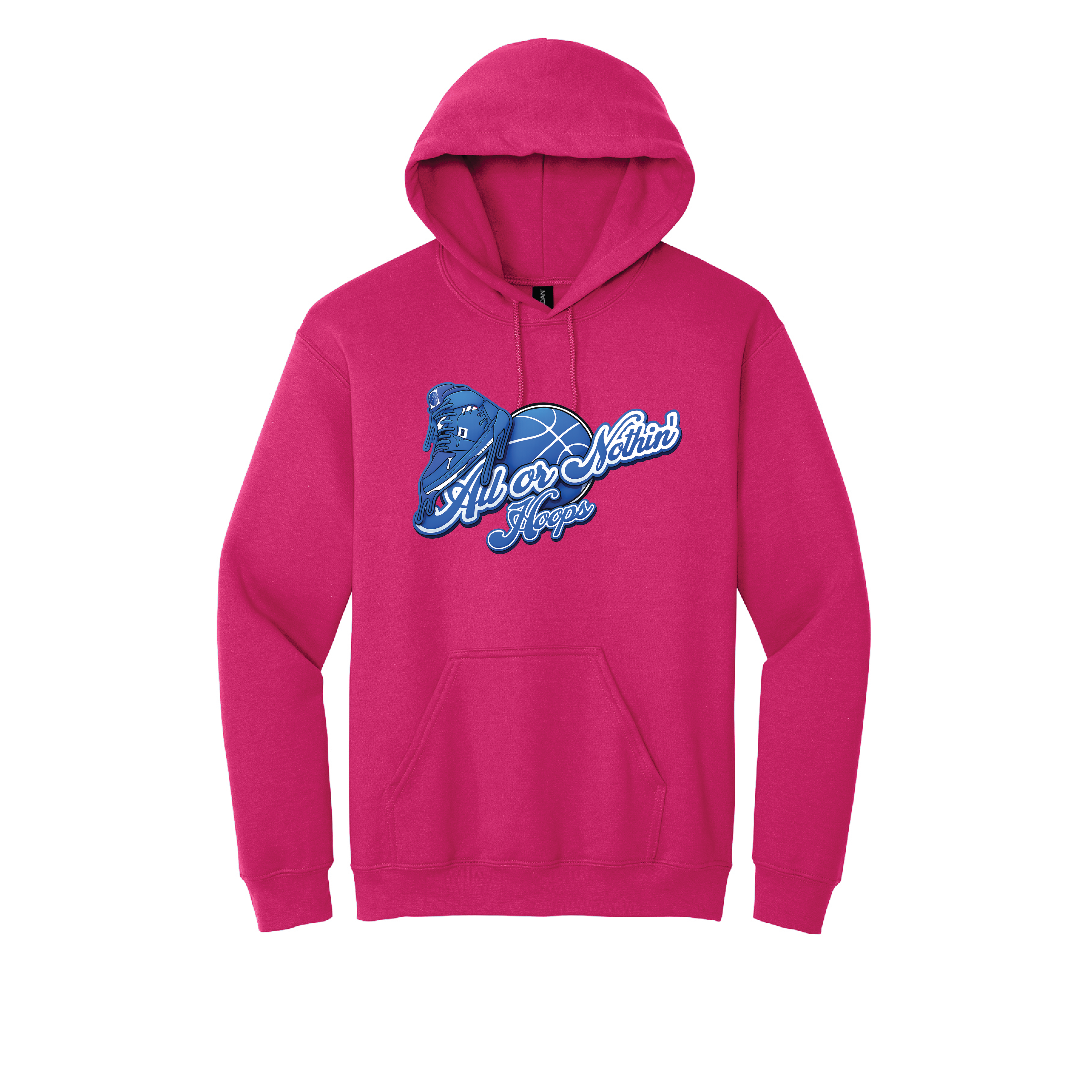 All Or Nothin' Hoops Team Hoodie  (Pink)