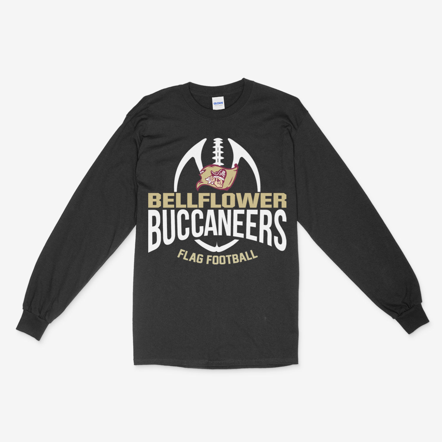 BHS Flag Football Walk Around Long Sleeve (Black)
