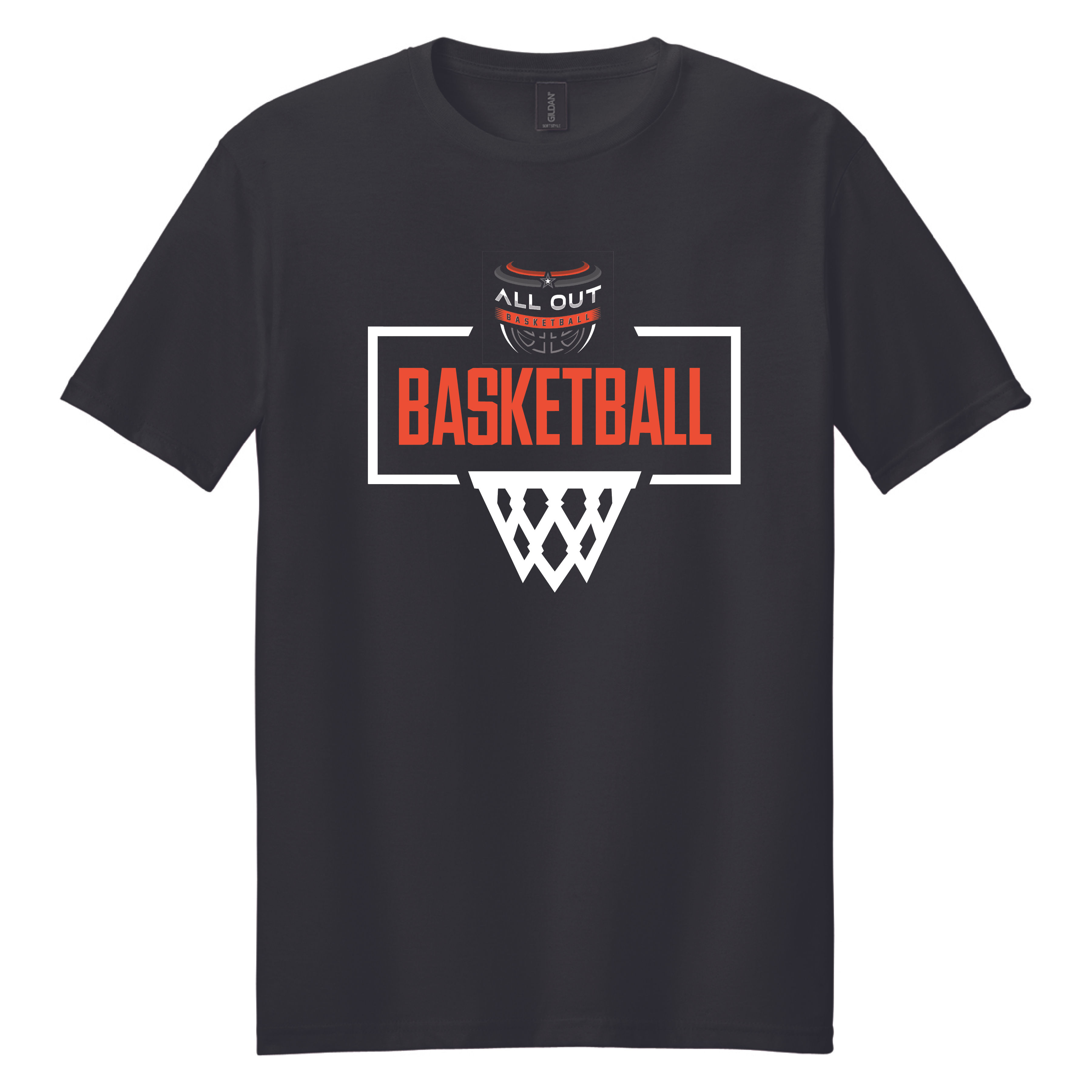 ALL OUT BASKETBALL Dri Fit Athletic Tee  (Black)