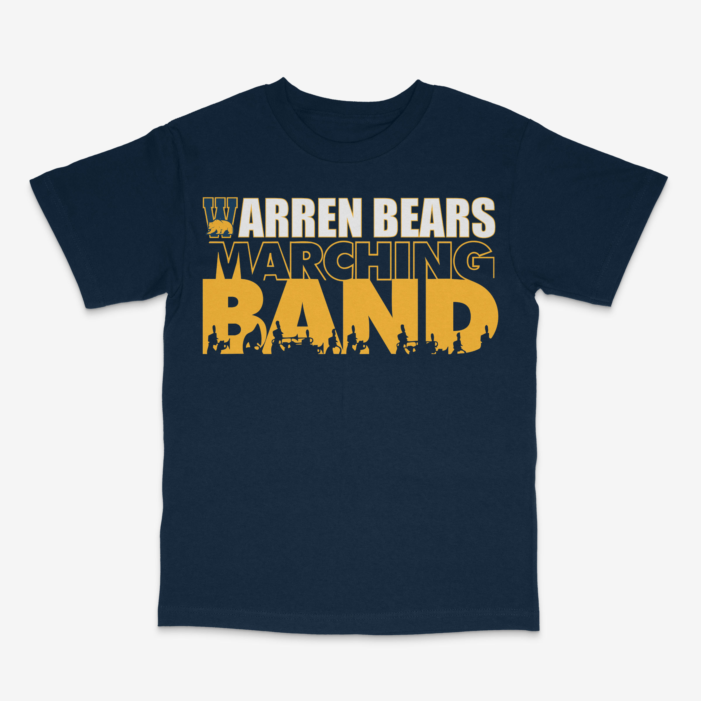 Warren Bears Color Guard And Band Fundraiser Shirt (Navy)