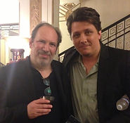 Joshua with former boss, academy awrd winning composer Hans Zimmer.