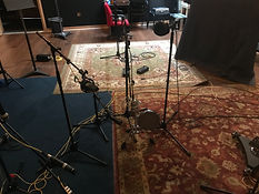 Microphone setup for recording session I did.