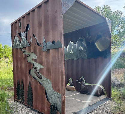 Pedestrian public art tunnel