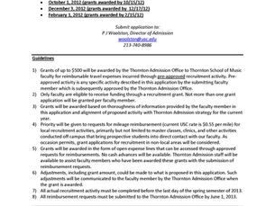 USC Thornton School of Music: Faculty Recruitment Initiative