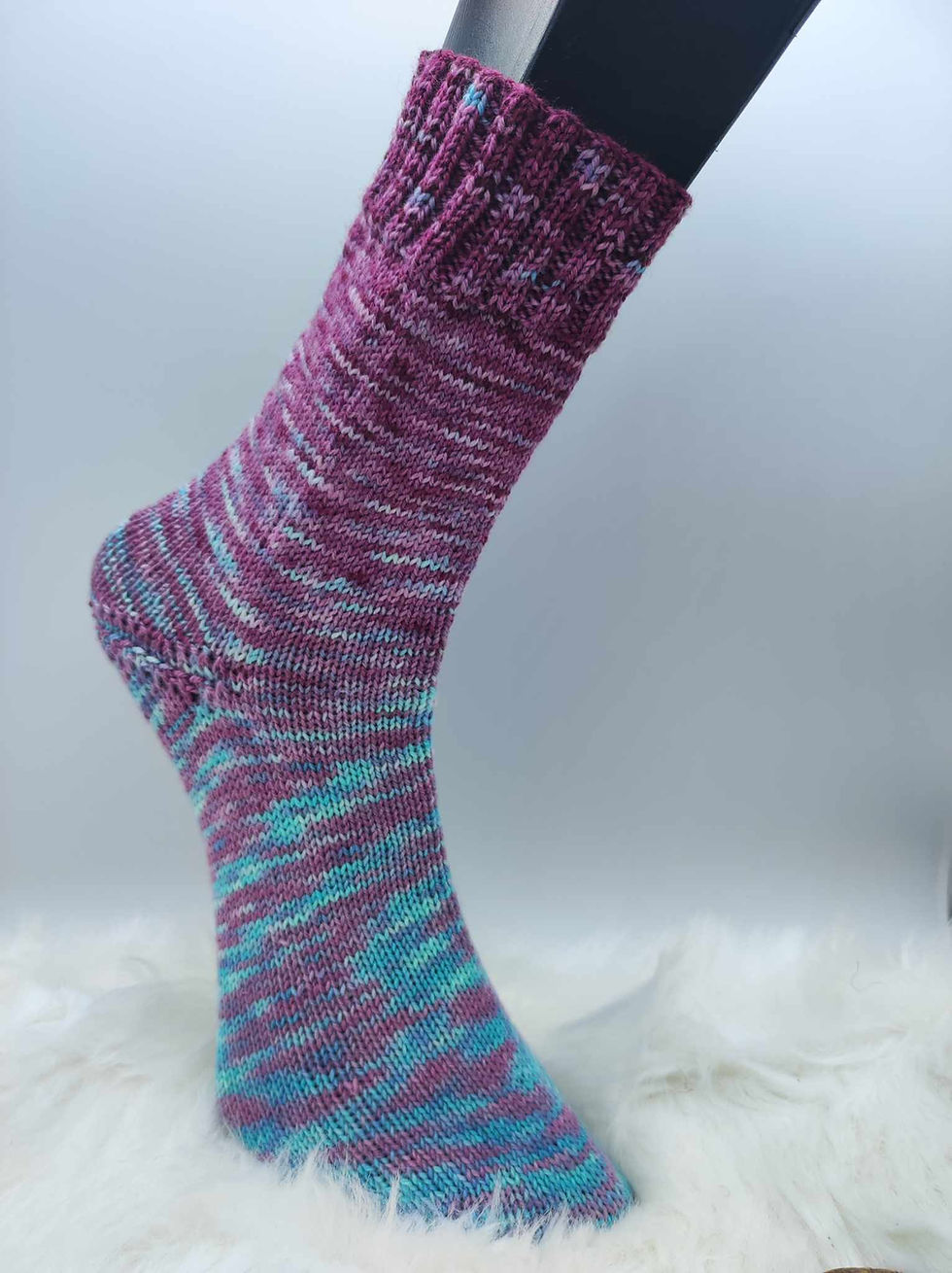 Miniaturbild: Sockenwolle handgefärbt Merino Ombre
