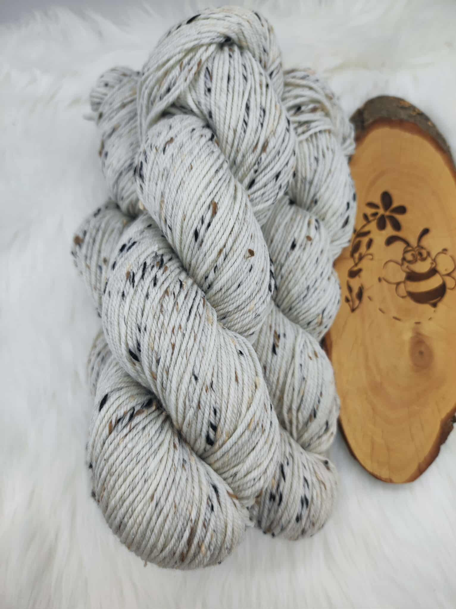 Tweed Wolle handgefärbt
