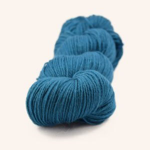 Merino Wolle mit Seide und Ramie Türkisblau