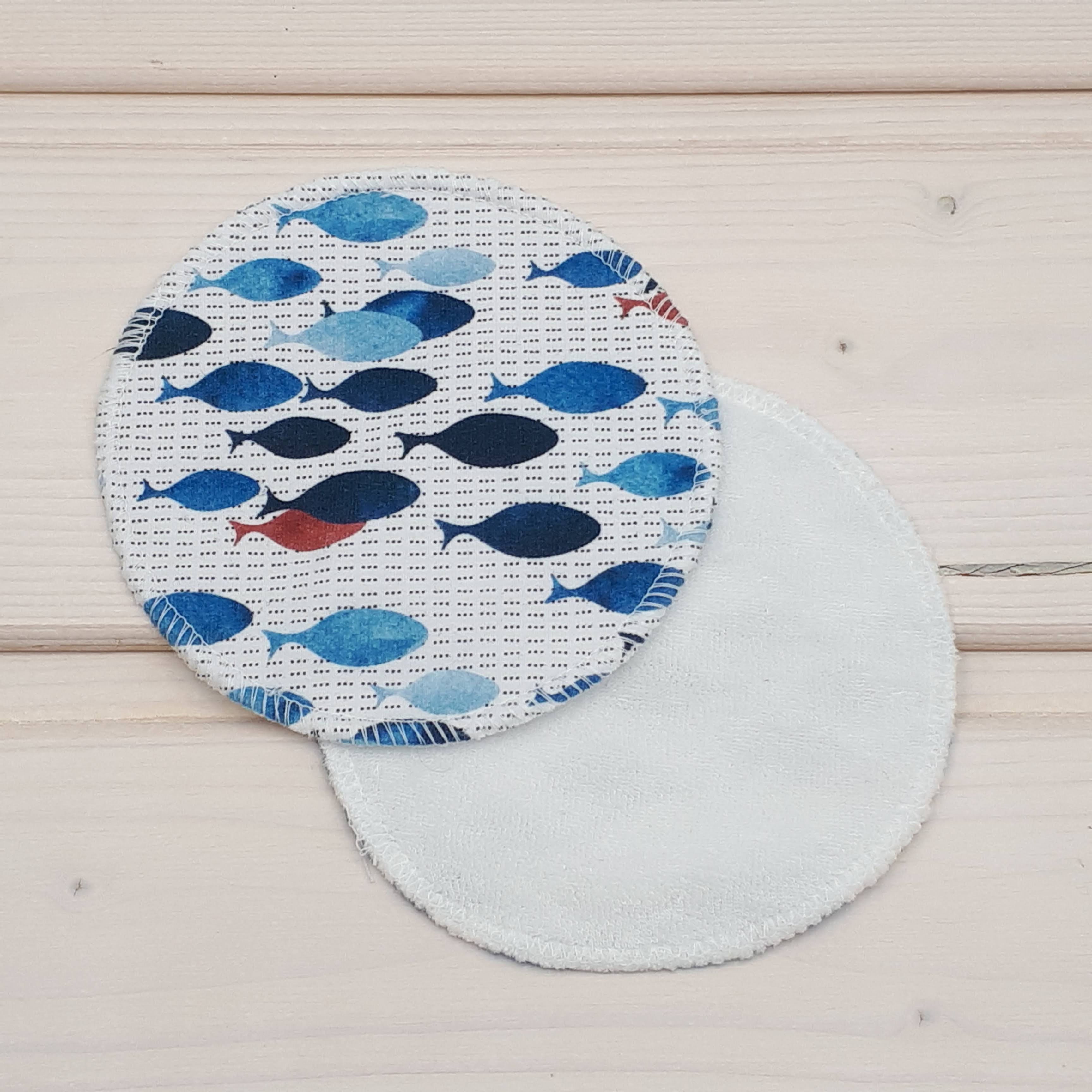 Disque démaquillant - Banc de poissons