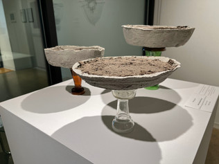 Elm Park mud, glass bottles from Elm Park mere ponds, concrete, 9" x 20" x 20", 2019-2023