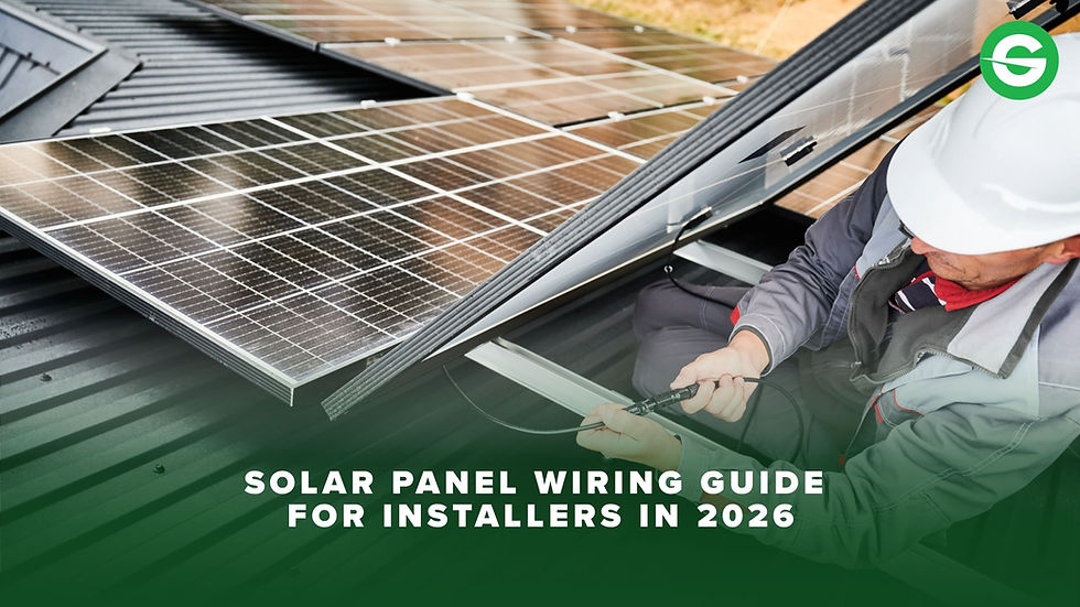 solar panel wiring