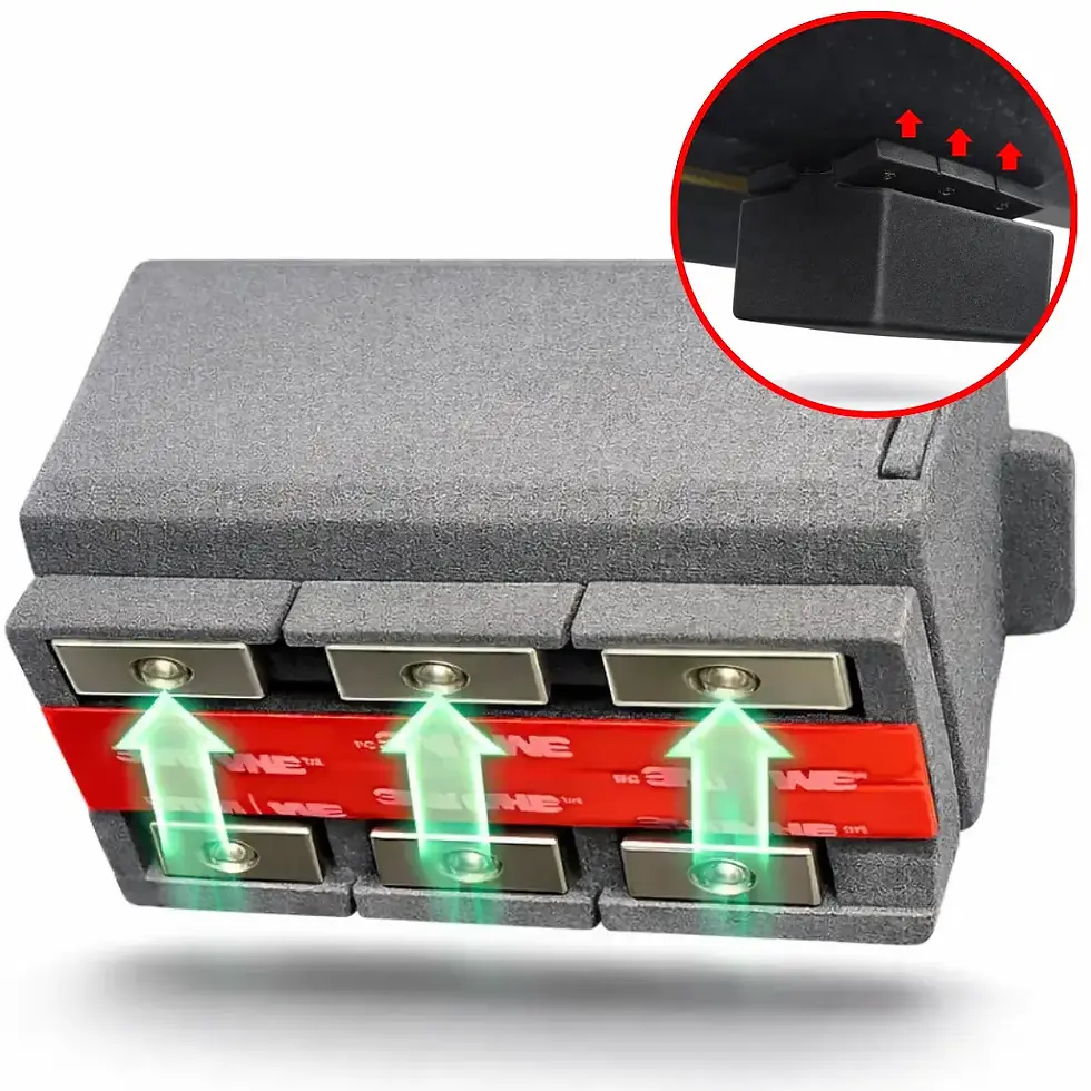Sensore magnetico NeoFix del Cubatore installato sul pistone della pinza forestale