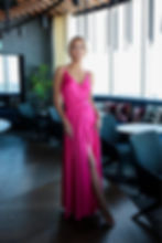 Fuchsia Pink Silk Satin Maxi Sleeveless Dress Bridesmaid Dress Wedding Guest Dress Formal Evening Dress Special Occasion Dres