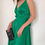 Miniature : Jade Green Satin Bow Tie Midi Dress Bridesmaid dress Wedding Guest Dress Occasion Midi Dress Midi Formal Summer Dress