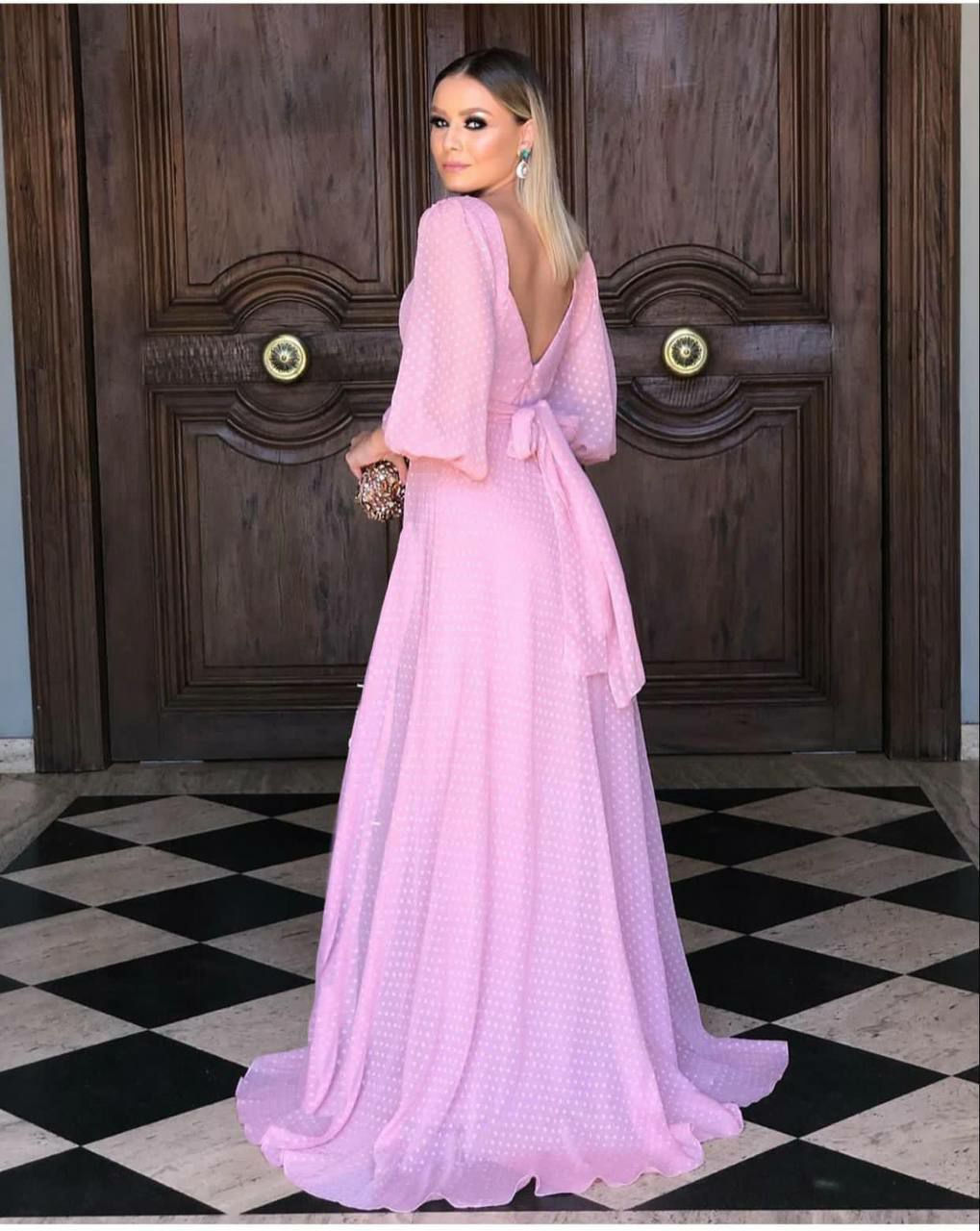 chic Robe pour femme -rose