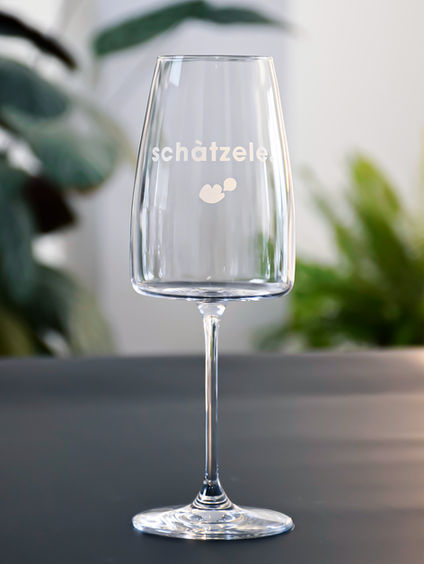 le labograph verre à vin gravé "schàtzele"