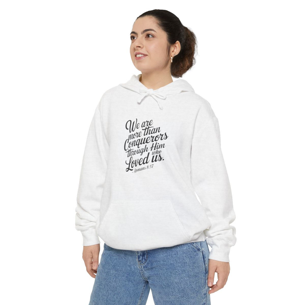 We are More than Conquerors - Unisex Garment-Dyed Hoodie