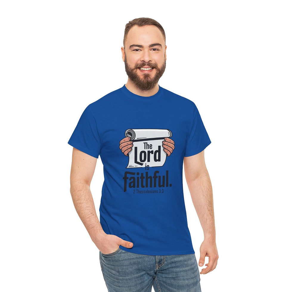 Thumbnail: Lord is Faithful - Unisex Heavy Cotton Tee