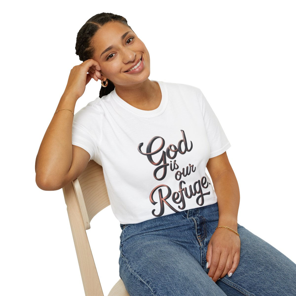 God is Our Refuge - Unisex Softstyle T-Shirt