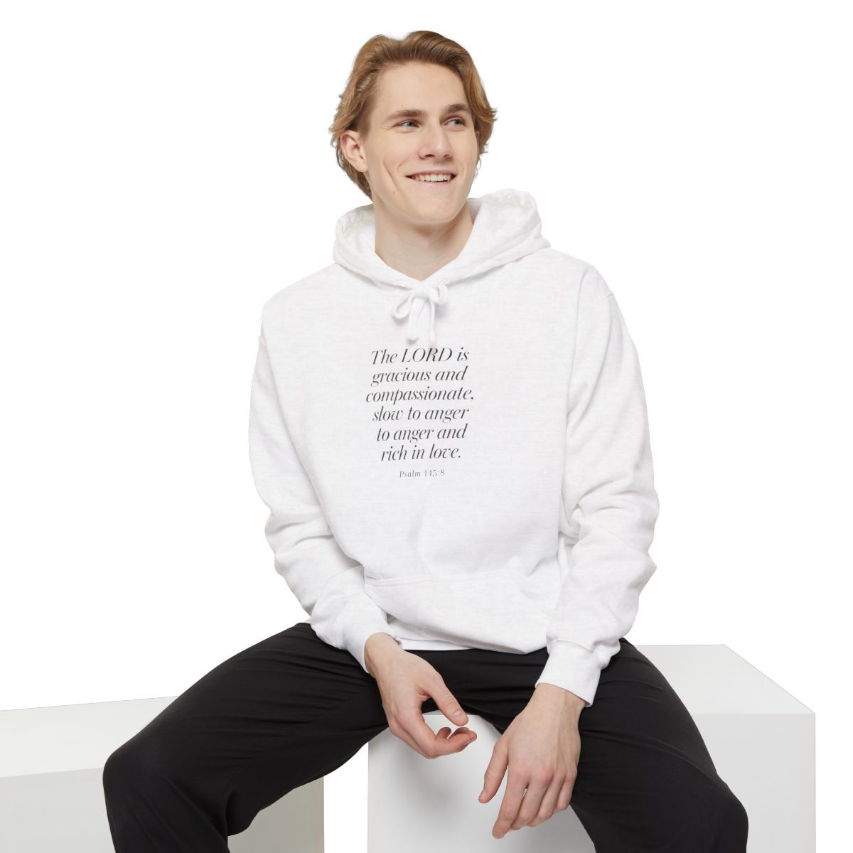 The Lord is Gracious - Unisex Garment-Dyed Hoodie