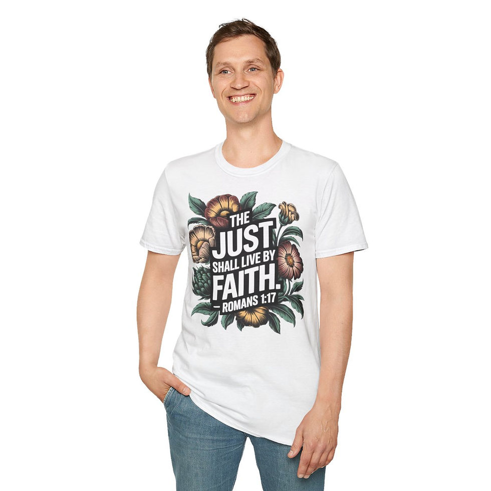 Thumbnail: Just Shall Live by Faith - Unisex Softstyle T-Shirt