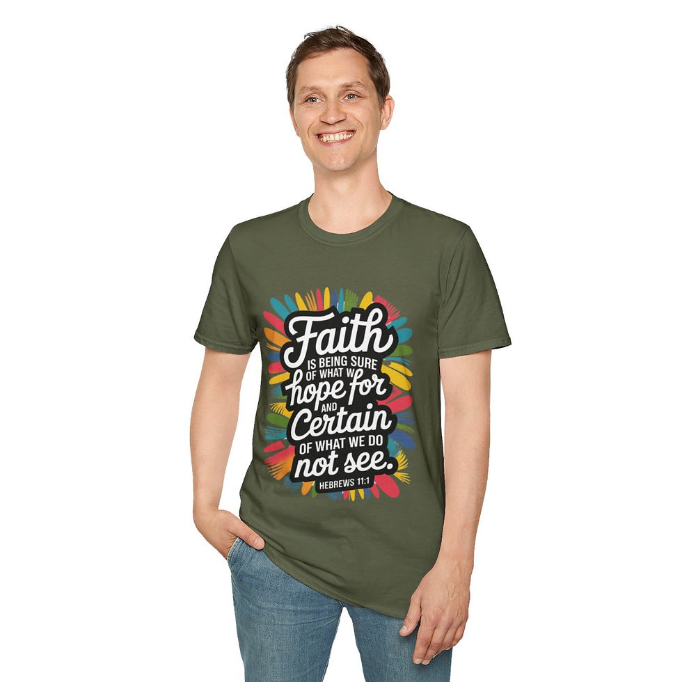 Thumbnail: Faith is being sure of what we Hope for - Unisex Softstyle T-Shirt