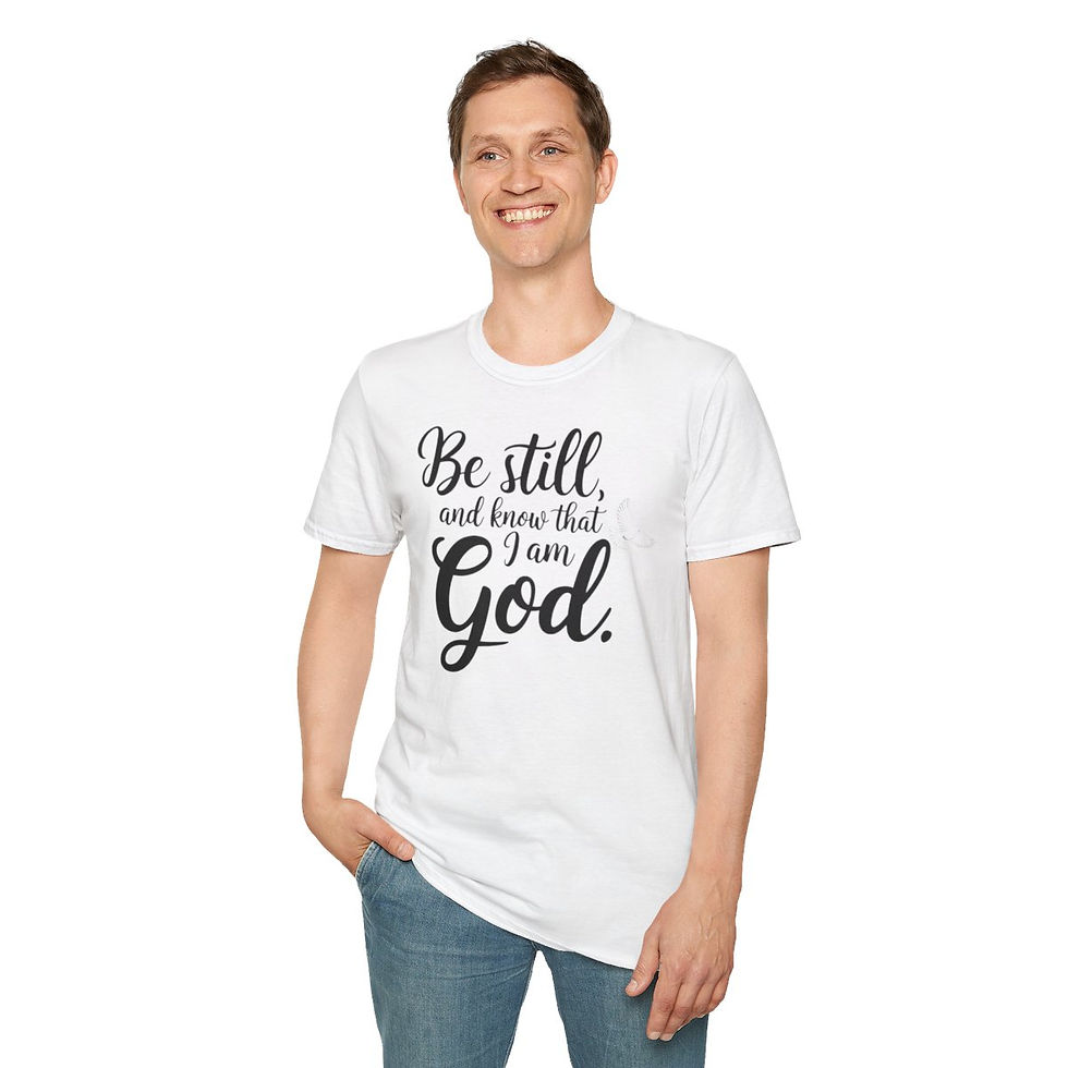 Thumbnail: Be Still - Faith Quote - Unisex Softstyle T-Shirt