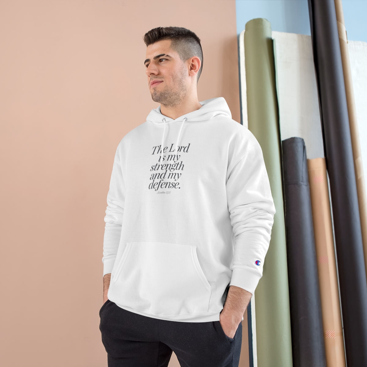 Lord is my strength and Defense - Champion Hoodie