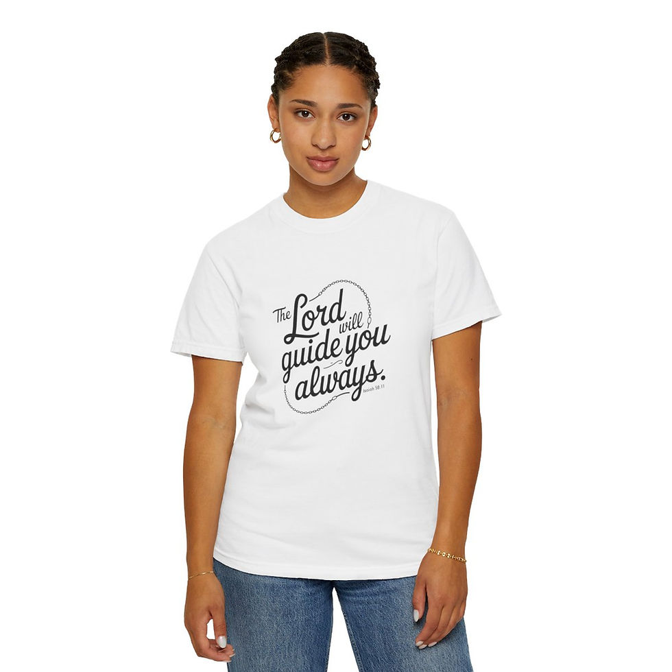 Thumbnail: Lord Guide You Always - Unisex Garment-Dyed T-shirt