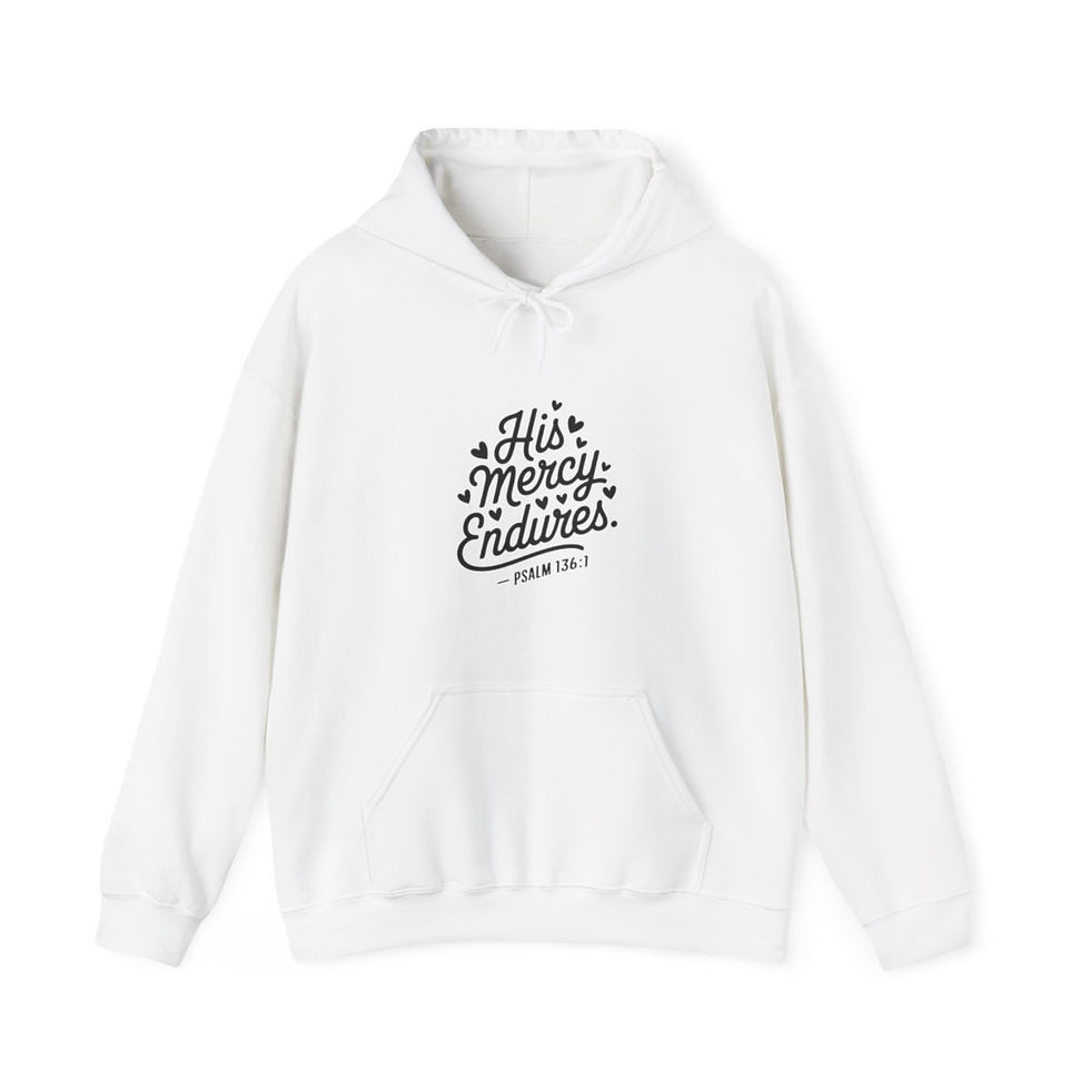 Thumbnail: His mercy endures - Unisex Heavy Blend™ Hooded Sweatshirt