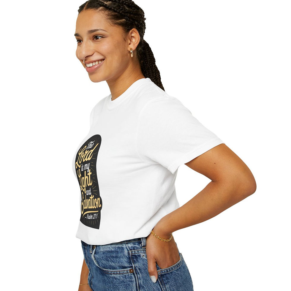 Thumbnail: Lord is my Light - Unisex Garment-Dyed T-shirt
