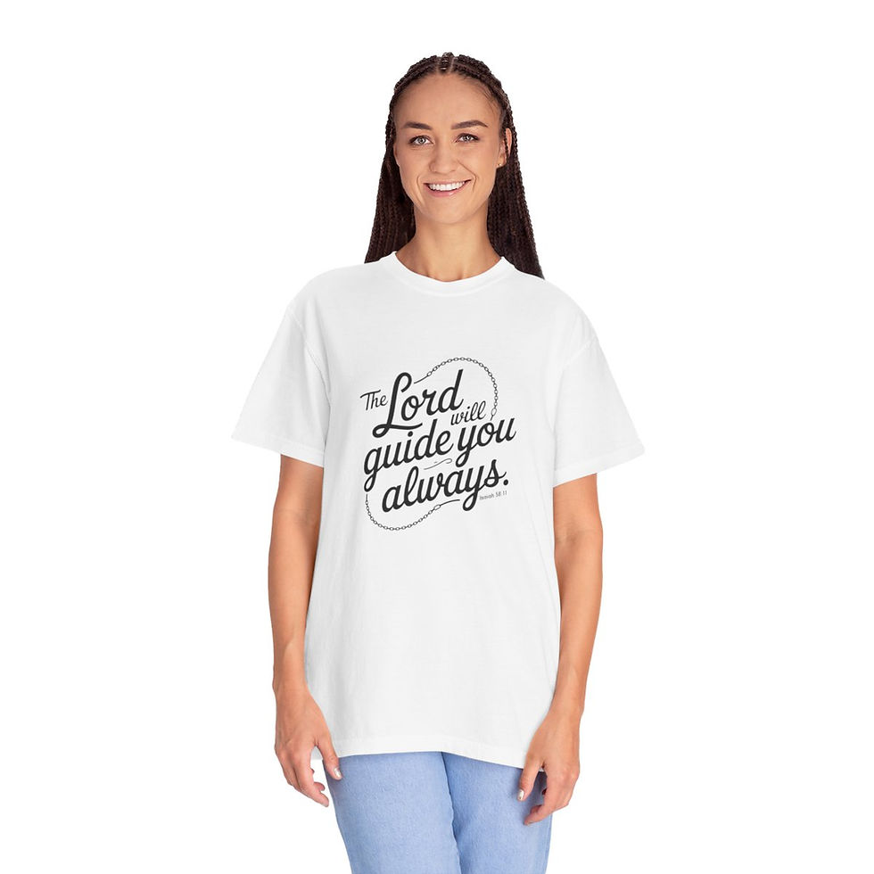 Thumbnail: Lord Guide You Always - Unisex Garment-Dyed T-shirt