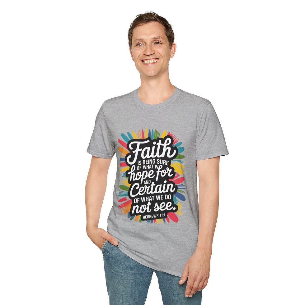 Thumbnail: Faith is being sure of what we Hope for - Unisex Softstyle T-Shirt