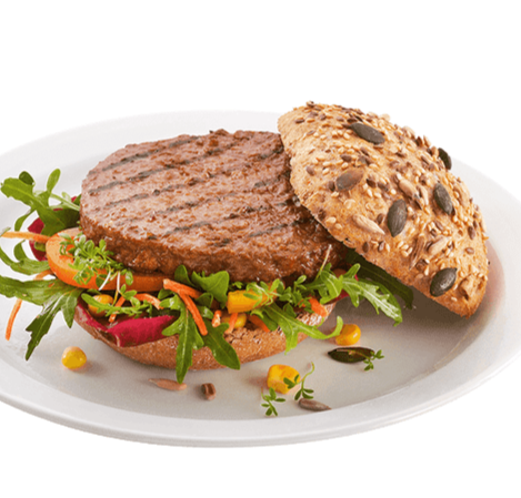 VEGANE BURGER MIT GRILLSTREIFEN