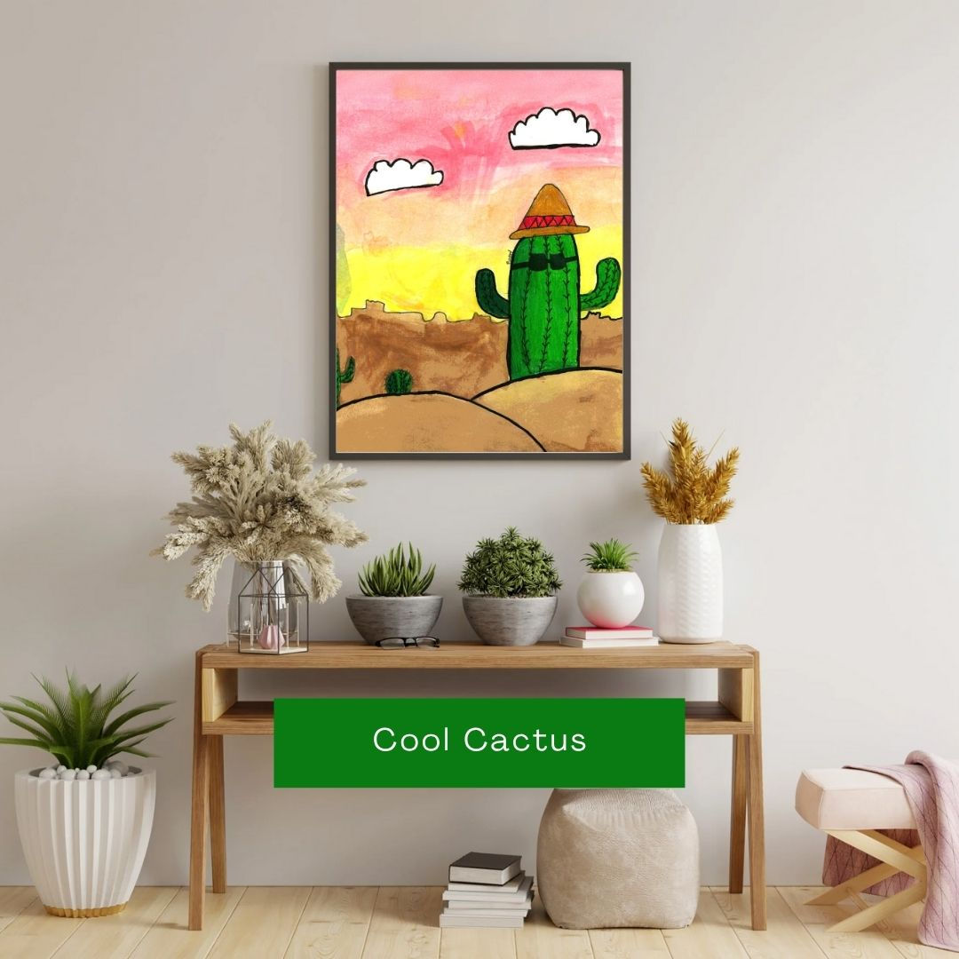 "Cool Cactus" - Print on paper