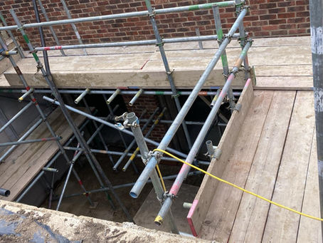 Scaffolding for new build London