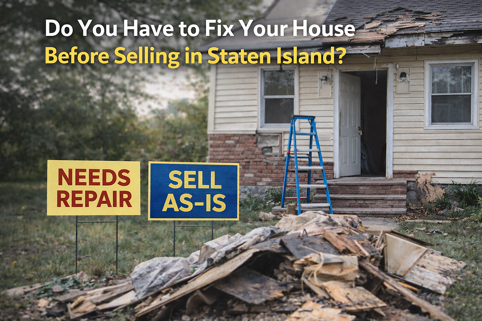 Do You Have to Fix Your House Before Selling in Staten Island?