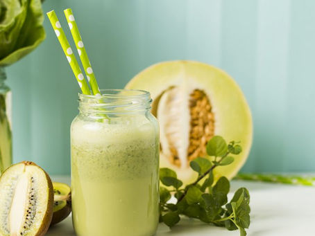Batido energético nutritivo (melón y kiwi) 🤩