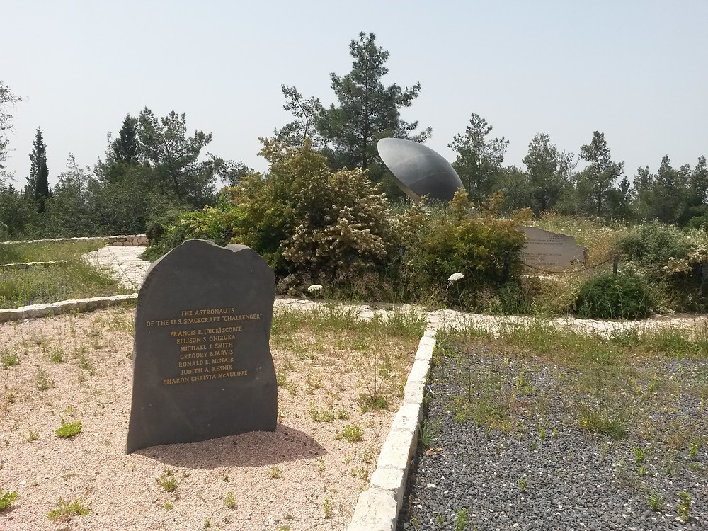 Challenger Monument with names of the astronauts