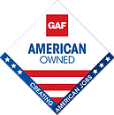 GAF American owned contractor badge