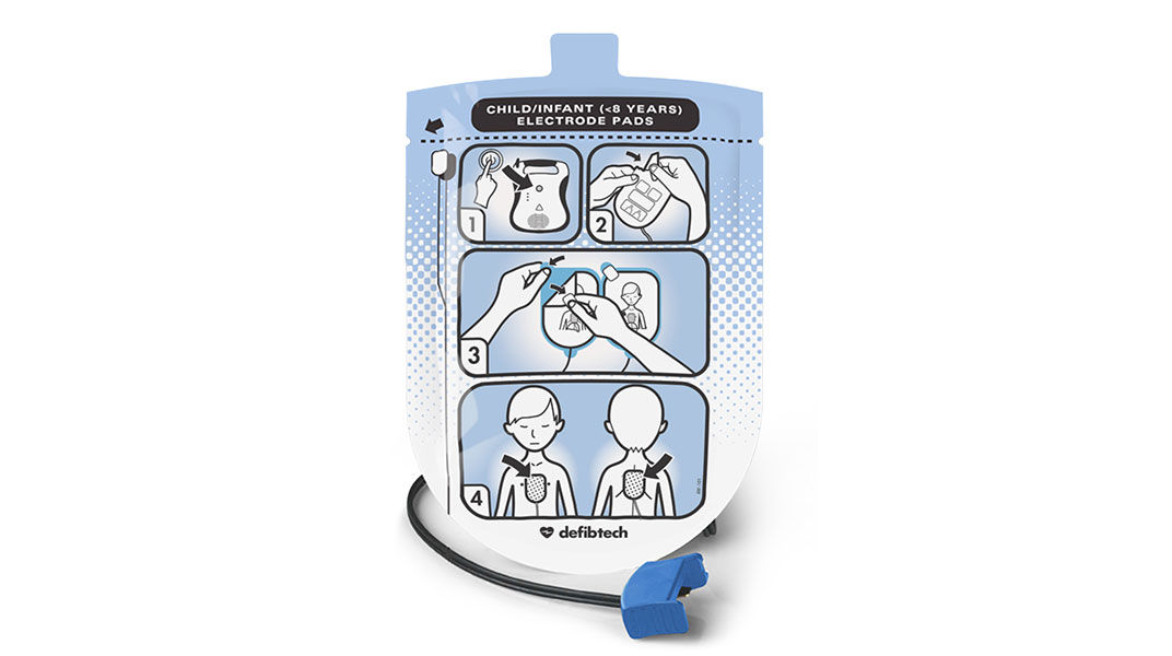 Defibtech Lifeline Pediatric Defibrillation Pads Package