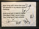 'No Tomorrow' Partial Lyrics, Oxford Street, 23 September 2018