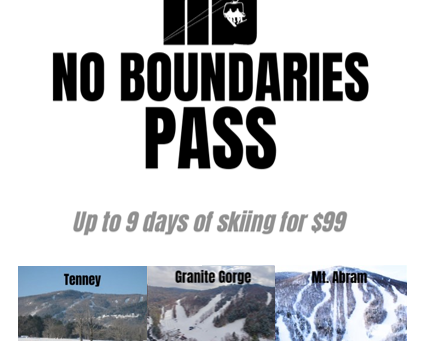 Dartmouth Skiway and Whaleback have left the No Boundaries Pass, now on sale for $99
