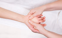 Qualified therapist doing therapeutic pa