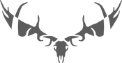 GREY bread stencil antlers