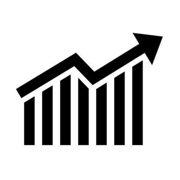 Graph showing upward trend