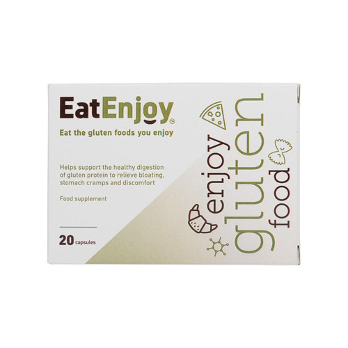 EatEnjoy Gluten Digestive Enzyme Supplement 20 Caps Nu3Cities
