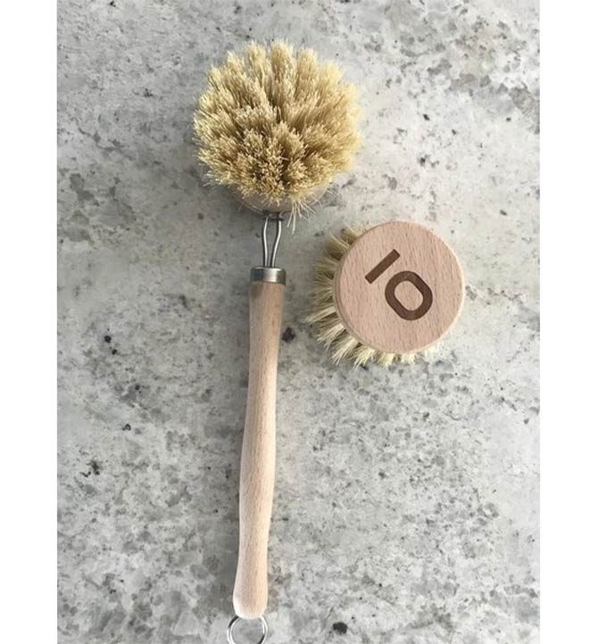 Brosse à vaisselle avec tête interchangeable