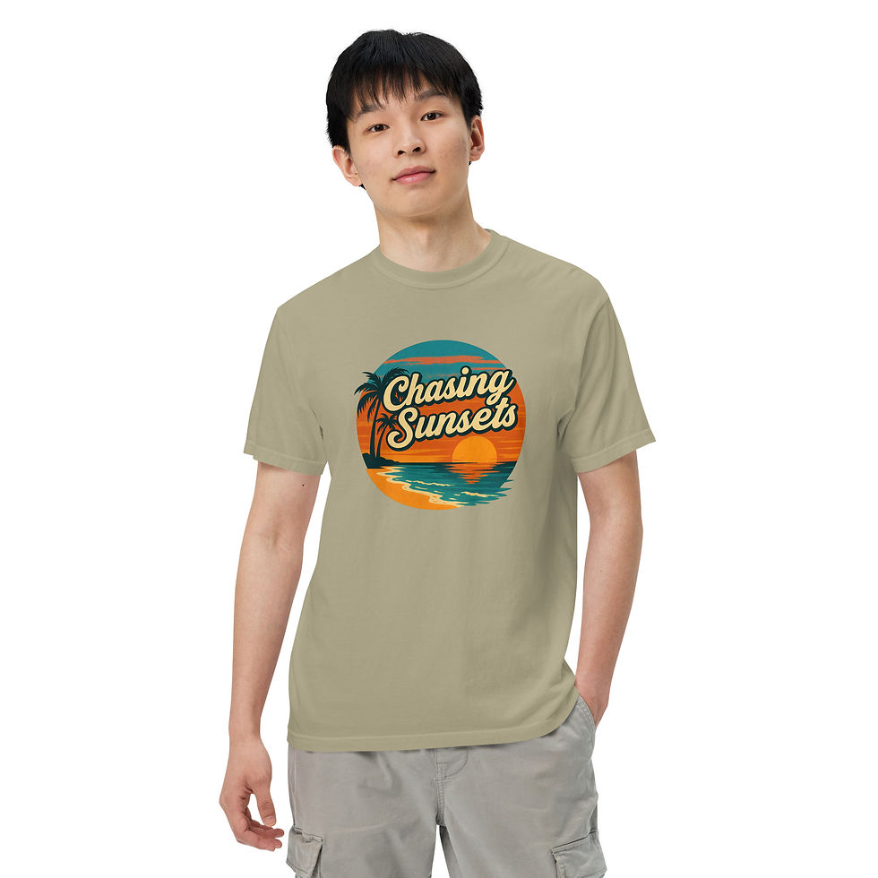 Thumbnail: Chasing Sunsets Vintage Beach Graphic T-Shirt-Retro Coastal Vibes by CAP5