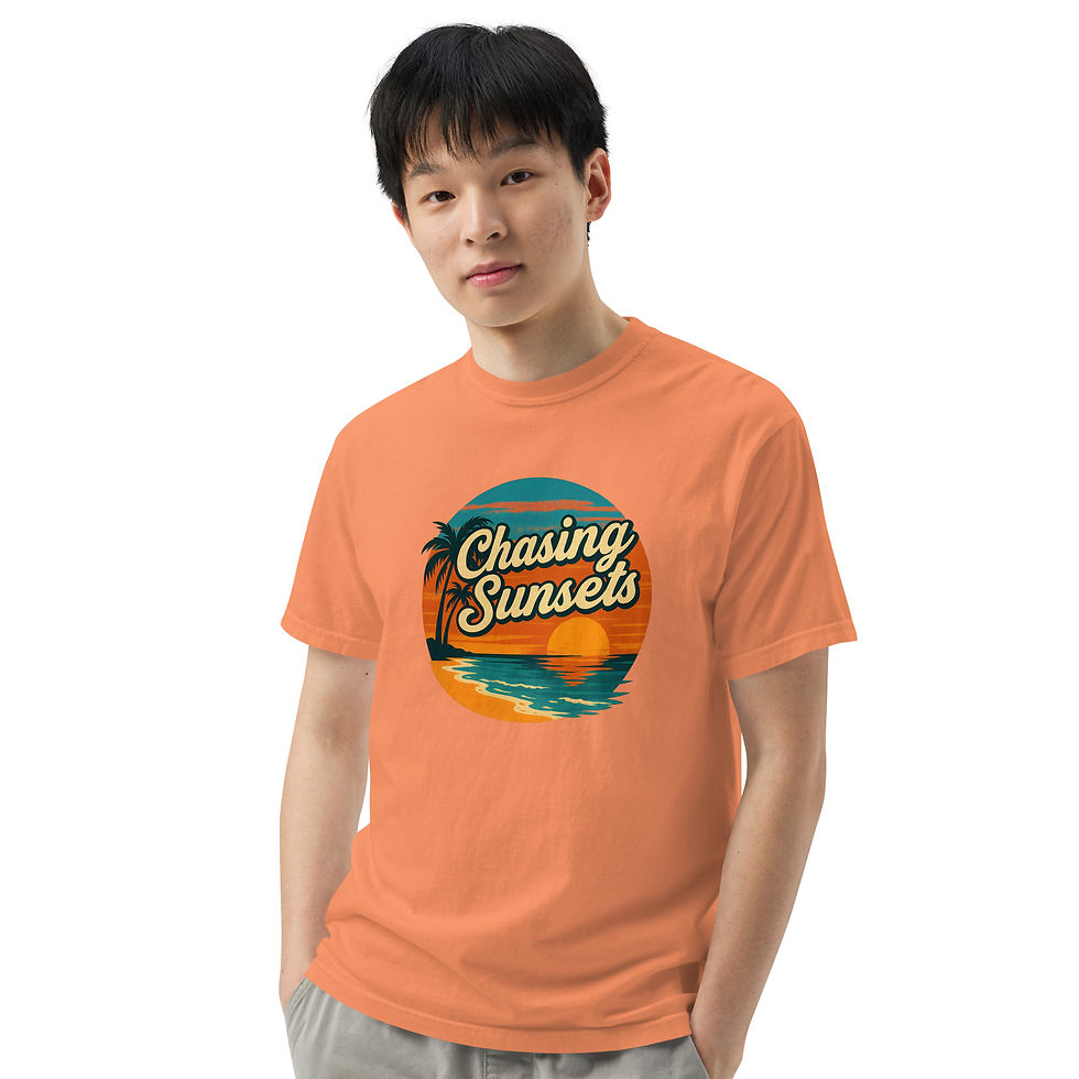 Thumbnail: Chasing Sunsets Vintage Beach Graphic T-Shirt-Retro Coastal Vibes by CAP5