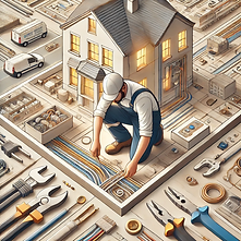 Electrician during house rewire